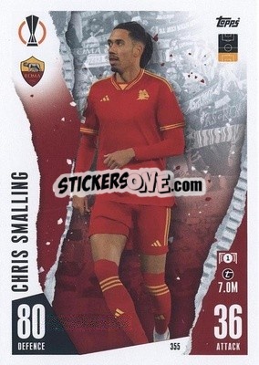 Sticker Chris Smalling - UEFA Champions League & Europa League 2023-2024. Match Attax n. 355 - Topps