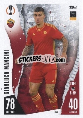 Sticker Gianluca Mancini - UEFA Champions League & Europa League 2023-2024. Match Attax - Topps