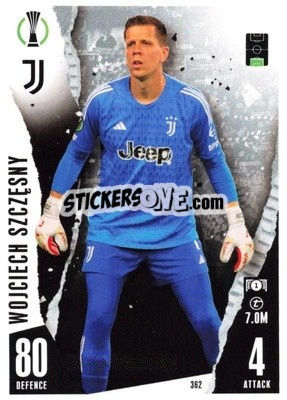 Cromo Wojciech Szczęsny - UEFA Champions League & Europa League 2023-2024. Match Attax - Topps