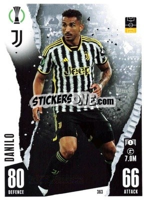 Sticker Danilo - UEFA Champions League & Europa League 2023-2024. Match Attax n. 363 - Topps