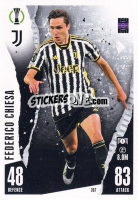 Sticker Federico Chiesa - UEFA Champions League & Europa League 2023-2024. Match Attax n. 367 - Topps