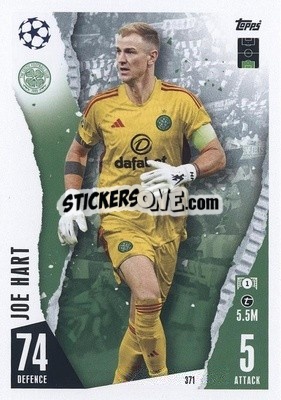 Sticker Joe Hart - UEFA Champions League & Europa League 2023-2024. Match Attax - Topps