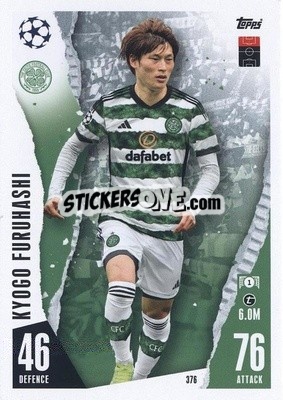 Sticker Kyogo Furuhashi - UEFA Champions League & Europa League 2023-2024. Match Attax n. 376 - Topps