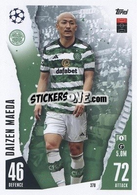 Sticker Daizen Maeda - UEFA Champions League & Europa League 2023-2024. Match Attax n. 378 - Topps