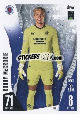 Sticker Robby McCrorie - UEFA Champions League & Europa League 2023-2024. Match Attax n. 380 - Topps