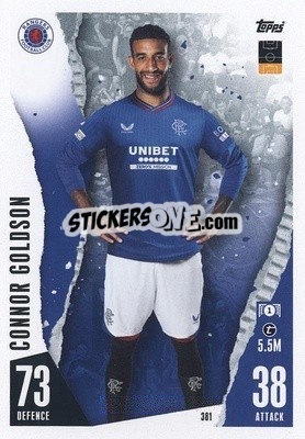 Sticker Connor Goldson - UEFA Champions League & Europa League 2023-2024. Match Attax n. 381 - Topps