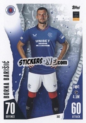 Sticker Borna Barišić - UEFA Champions League & Europa League 2023-2024. Match Attax n. 382 - Topps