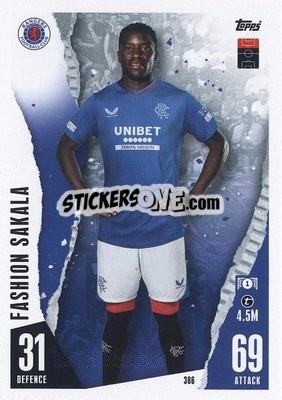 Sticker Fashion Sakala - UEFA Champions League & Europa League 2023-2024. Match Attax n. 386 - Topps
