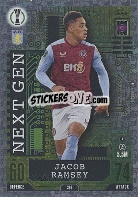 Sticker Jacob Ramsey - UEFA Champions League & Europa League 2023-2024. Match Attax n. 388 - Topps