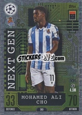 Sticker Mohamed Ali Cho - UEFA Champions League & Europa League 2023-2024. Match Attax n. 393 - Topps