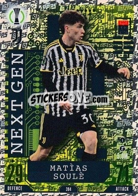 Figurina Matías Soulé - UEFA Champions League & Europa League 2023-2024. Match Attax - Topps