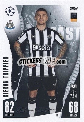 Sticker Kieran Trippier - UEFA Champions League & Europa League 2023-2024. Match Attax n. 66 - Topps