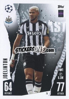 Sticker Joelinton - UEFA Champions League & Europa League 2023-2024. Match Attax n. 75 - Topps