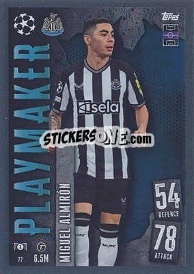 Cromo Miguel Almirón - UEFA Champions League & Europa League 2023-2024. Match Attax - Topps