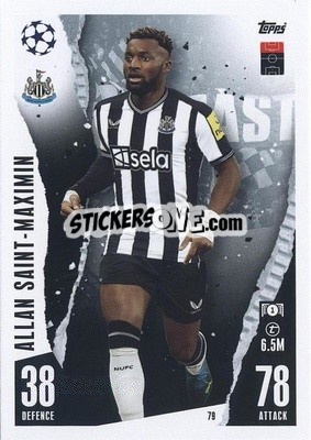 Sticker Allan Saint-Maximin - UEFA Champions League & Europa League 2023-2024. Match Attax n. 79 - Topps