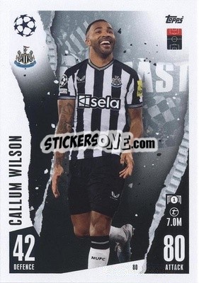 Figurina Callum Wilson - UEFA Champions League & Europa League 2023-2024. Match Attax - Topps