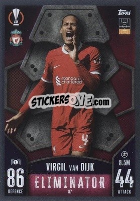 Cromo Virgil van - UEFA Champions League & Europa League 2023-2024. Match Attax n. 87 - Topps
