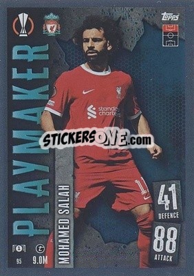 Sticker Mohamed Salah - UEFA Champions League & Europa League 2023-2024. Match Attax n. 95 - Topps