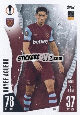 Sticker Nayef Aguerd - UEFA Champions League & Europa League 2023-2024. Match Attax n. 105 - Topps