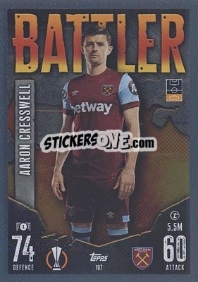 Cromo Aaron Cresswell - UEFA Champions League & Europa League 2023-2024. Match Attax - Topps