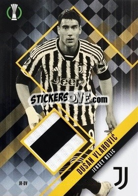Sticker Dušan Vlahović - UEFA Champions League & Europa League 2023-2024. Match Attax n. JR-DV - Topps