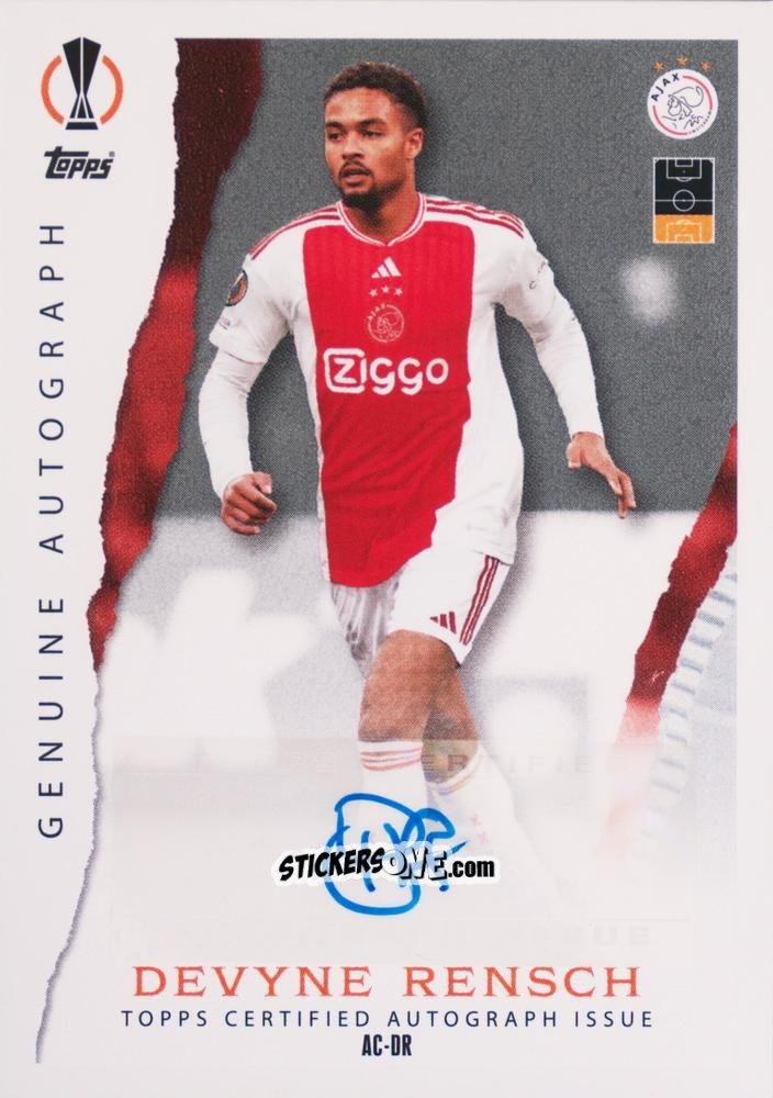 Figurina Devyne Rensch - UEFA Champions League & Europa League 2023-2024. Match Attax n. AC-DR - Topps