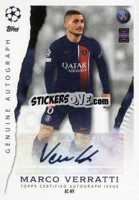 Sticker Marco Verratti - UEFA Champions League & Europa League 2023-2024. Match Attax n. AC-MV - Topps