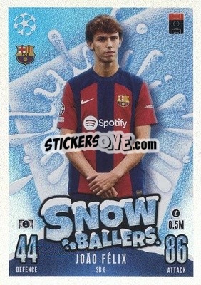 Sticker João Félix - UEFA Champions League & Europa League 2023-2024. Match Attax n. SB6 - Topps