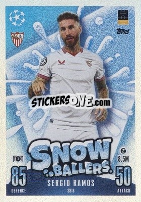 Sticker Sergio Ramos - UEFA Champions League & Europa League 2023-2024. Match Attax n. SB8 - Topps