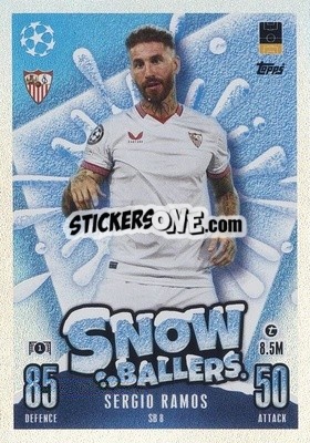 Cromo Sergio Ramos - UEFA Champions League & Europa League 2023-2024. Match Attax - Topps