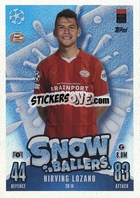 Sticker Hirving Lozano - UEFA Champions League & Europa League 2023-2024. Match Attax n. SB10 - Topps