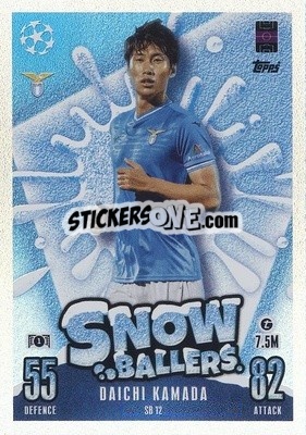 Sticker Daichi Kamada - UEFA Champions League & Europa League 2023-2024. Match Attax n. SB12 - Topps