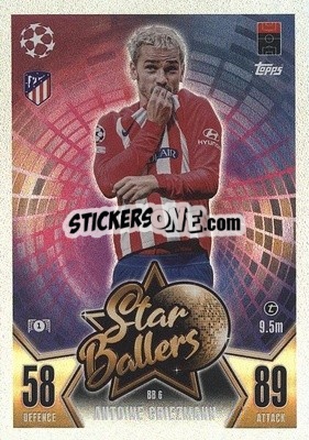 Sticker Antoine Griezmann - UEFA Champions League & Europa League 2023-2024. Match Attax n. BB6 - Topps