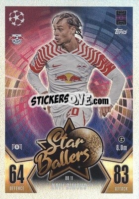 Sticker Xavi Simons - UEFA Champions League & Europa League 2023-2024. Match Attax n. BB11 - Topps