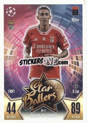 Sticker Ángel Di María - UEFA Champions League & Europa League 2023-2024. Match Attax - Topps