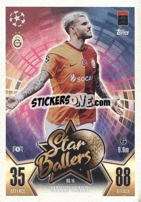 Sticker Mauro Icard - UEFA Champions League & Europa League 2023-2024. Match Attax - Topps