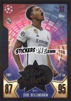 Sticker Jude Bellingham - UEFA Champions League & Europa League 2023-2024. Match Attax n. BBLE1 - Topps