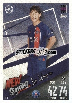 Sticker Lee Kang-in - UEFA Champions League & Europa League 2023-2024. Match Attax - Topps