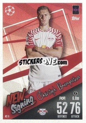 Sticker Christoph Baumgartner - UEFA Champions League & Europa League 2023-2024. Match Attax n. NS9 - Topps