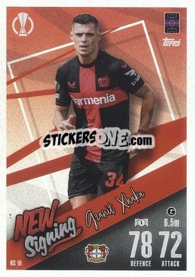 Sticker Granit Xhaka - UEFA Champions League & Europa League 2023-2024. Match Attax n. NS10 - Topps