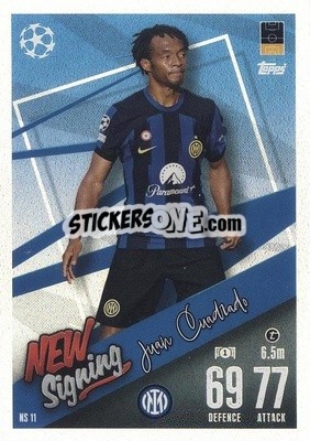 Figurina Juan Cuadrado - UEFA Champions League & Europa League 2023-2024. Match Attax - Topps