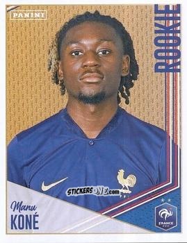 Cromo Manu Koné - Team France 2023. Fiers d'être Bleus
 n. 125 - Panini