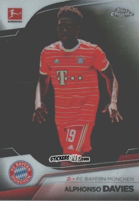 Figurina Alphonso Davies - Bundesliga Chrome 2022-2023
 n. 77 - Topps