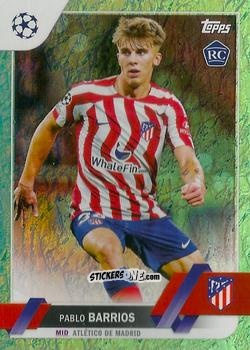 Figurina Pablo Barrios - UEFA Club Competitions 2022-2023. Jade Edition
 n. 157 - Topps
