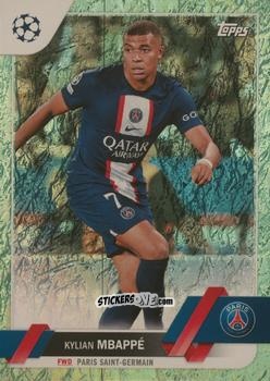 Figurina Kylian Mbappé - UEFA Club Competitions 2022-2023. Jade Edition
 n. 100 - Topps