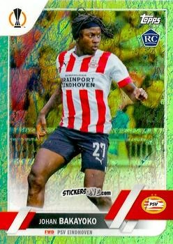 Figurina Johan Bakayoko - UEFA Club Competitions 2022-2023. Jade Edition
 n. 126 - Topps