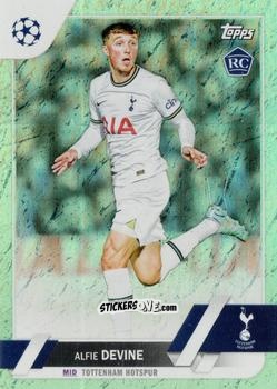 Figurina Alfie Devine - UEFA Club Competitions 2022-2023. Jade Edition
 n. 129 - Topps