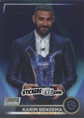 Sticker Karim Benzema - Stadium Club Chrome UEFA Club Competitions 2022-2023
 n. 3 - Topps