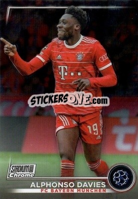 Sticker Alphonso Davies - Stadium Club Chrome UEFA Club Competitions 2022-2023
 n. 19 - Topps