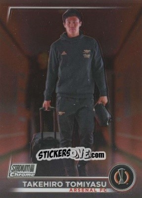 Sticker Takehiro Tomiyasu - Stadium Club Chrome UEFA Club Competitions 2022-2023
 n. 79 - Topps